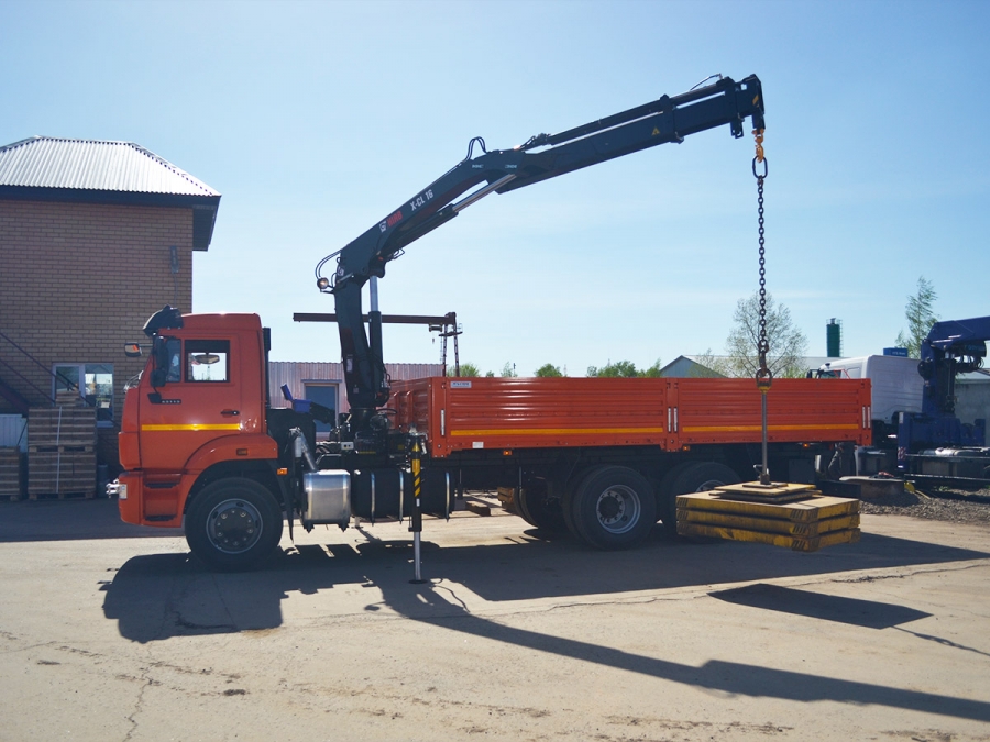 Бортовой КАМАЗ 65115 с КМУ HIAB X-CL 16B-2 (ЕВРО 5) новый