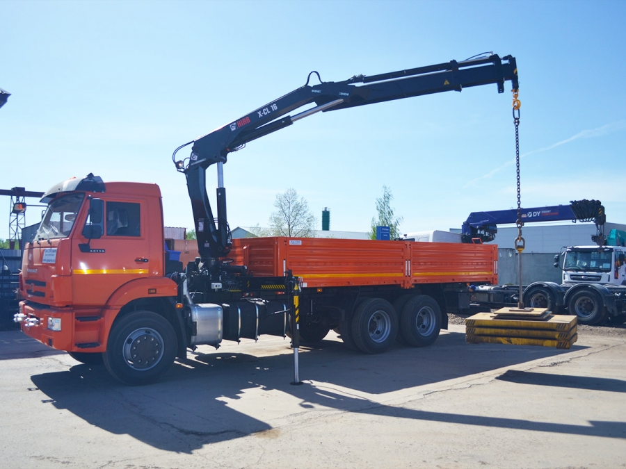 Бортовой КАМАЗ 65115 с КМУ HIAB X-CL 16B-2 (ЕВРО 5) новый