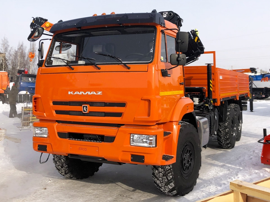 Бортовой КАМАЗ 43118 с КМУ HIAB X-CL 16B-2 (ЕВРО 5) новый