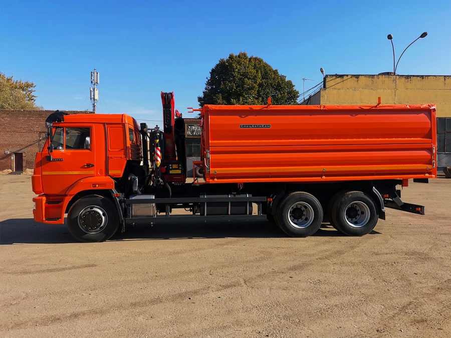 Самосвал КАМАЗ 65115 с КМУ FASSI F155A.0.22