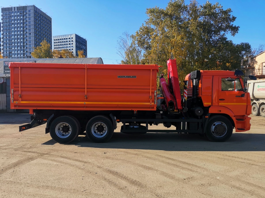 Самосвал КАМАЗ 65115 с КМУ FASSI F155A.0.22