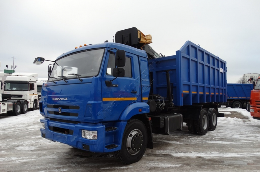 Ломовоз 65115-3094-23 с манипулятором ОМТЛ-97