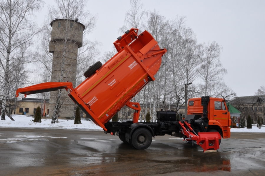 Мусоровоз с боковой загрузкой МК-4554-06 на шасси КАМАЗ 53605 (ЕВРО-5) новый