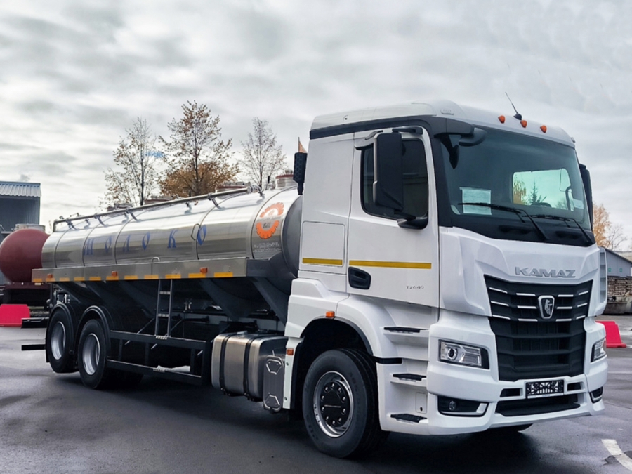 Автоцистерна для пищевых жидкостей на шасси КАМАЗ 65658 К5 (ЕВРО 5) новый