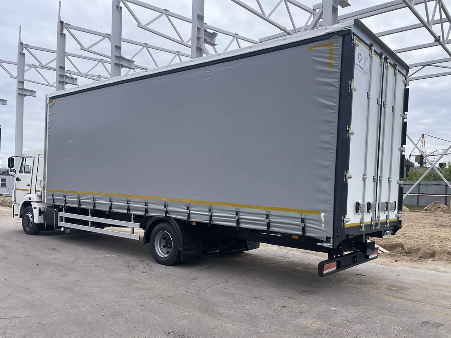 Тентованный (шторно-бортовой) еврофургон 4388-010-69 на шасси КАМАЗ 4308 длина борта 8500 мм (54 м3) (ЕВРО 5) новый 