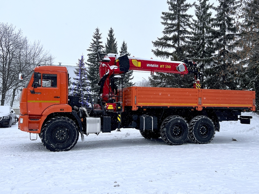 Бортовой КАМАЗ 6591-38091-50 с КМУ Palfinger INMAN IT-150 на шасси 43118 (ЕВРО 5) новый