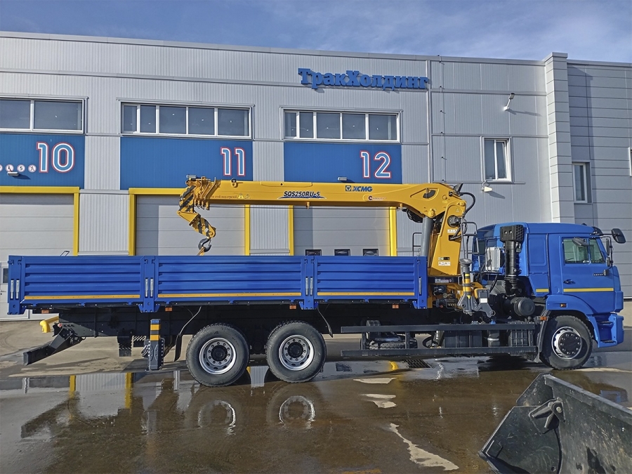 Бортовой КАМАЗ 65117 с КМУ XCMG SQS 250RU-5 (ЕВРО 5) новый