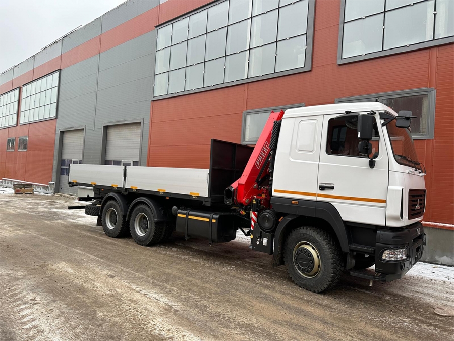 Бортовой МАЗ 6312C9 с КМУ FASSI F155A.0.22 (ЕВРО 5) новый