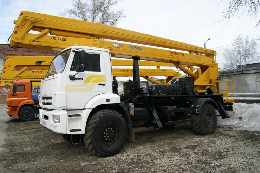 Автогидроподъёмник ВС-22.06 на шасси КАМАЗ-43502