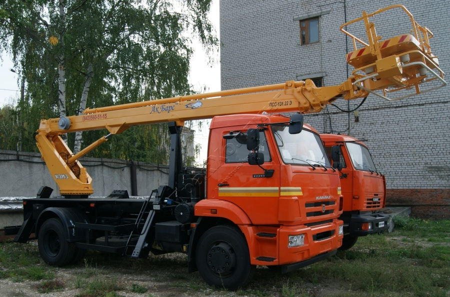 Автогидроподъёмник ПСС-131.22Э(300) на шасси КАМАЗ-43253