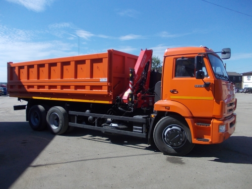 Самосвал КАМАЗ 65115 с КМУ FASSI F65B.0.22 (ЕВРО 5) новый