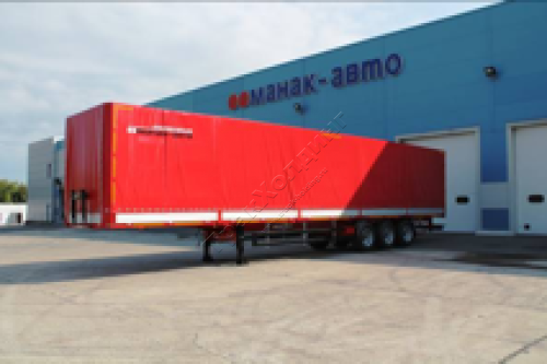 Тентованный П-образный полуприцеп 16,5 метров МАНАК-АВТО 946832 (внутренний объем 105 м³)
