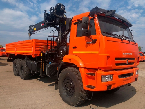 Бортовой КАМАЗ 43118 с КМУ HIAB 160 TM-6 (ЕВРО 5) новый