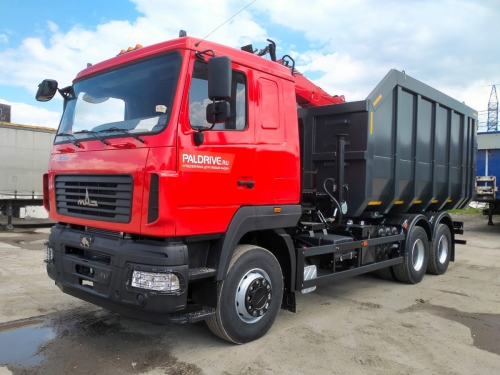Ломовоз (металловоз) на шасси МАЗ 6312C5 с ГМУ ВЕЛМАШ ВМ10-74М Подъемные Машины (ЕВРО 5) новый