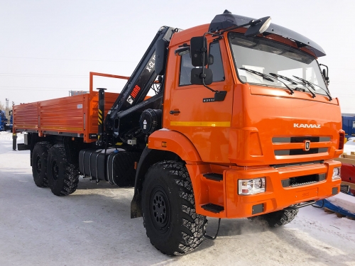 Бортовой КАМАЗ 43118 с КМУ HIAB X-CL 16B-2 (ЕВРО 5) новый