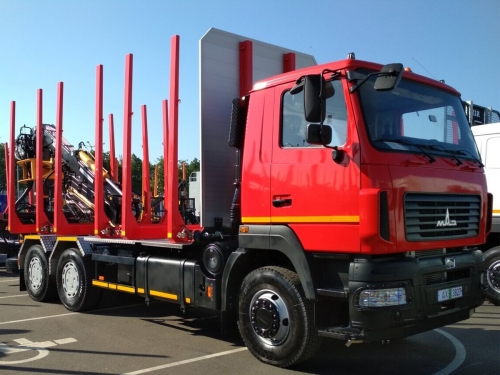 Сортиментовоз МАЗ 61C505 c ГМУ ВМ10-86 на шасси 6312С9-8575-012 ЕВРО 5 (новый)