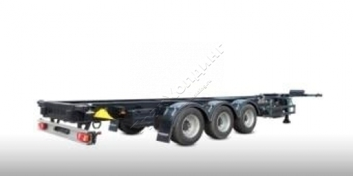 Низкорамный полуприцеп-контейнеровоз МАНАК-АВТО 946834 с 4 фитинговыми балками