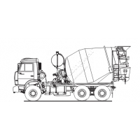 Автобетоносмеситель 58147W (ABS-7K) (шасси КАМАЗ-65115)