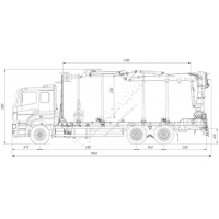 Сортиментовоз на платформе TL-Patriot с ГМУ M10L74 на базе шасси КАМАЗ 65207 (ЕВРО 5) новый