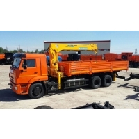 Бортовой автомобиль КАМАЗ 65115 с КМУ SOOSAN 736LII TOP