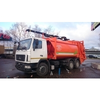 Мусоровоз с задней загрузкой МК-3547-10 с КМУ HIAB-3600 на шасси МАЗ 6312С3 (ЕВРО 5) новый