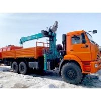 Бортовой КАМАЗ 43118 с КМУ HKTC HLC-7016 (ЕВРО 5) новый