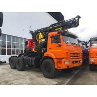 Седельный тягач КАМАЗ 43118 с ГМУ VM10-74 (Велмаш ВМ10-74)  (ЕВРО 5) новый
