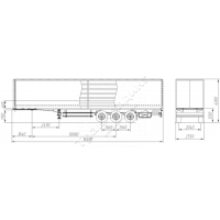 Тентованный шторный 16,5 м. полуприцеп МАНАК-АВТО 946832 (внутренний объем 105 кв.м.)