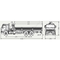 Бортовой КАМАЗ 65117 с КМУ FASSI F155A.0.22 (ЕВРО 5) новый