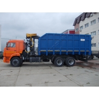 Металловоз на шасси КАМАЗ 65115 с манипулятором ОМТЛ-97-06