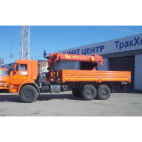 КАМАЗ бортовой с КМУ PALFINGER INMAN IT-150 на шасси КАМАЗ 43118-9990-46